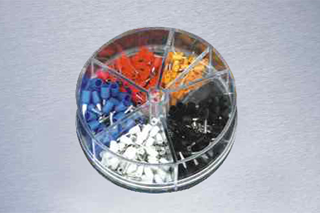 100pcs/ 400pcs farbenfrohe Kordende -Endanschlüsse eingestellt