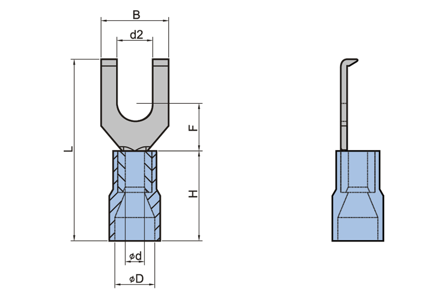 Nylon isoliertes flanschförmiges Anschluss