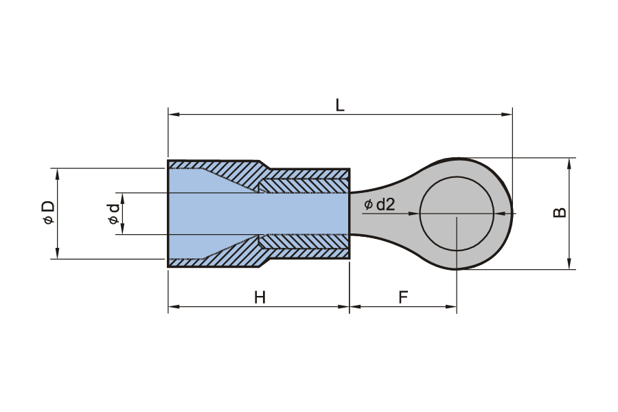 Nylon -isoliertes Ringanschluss